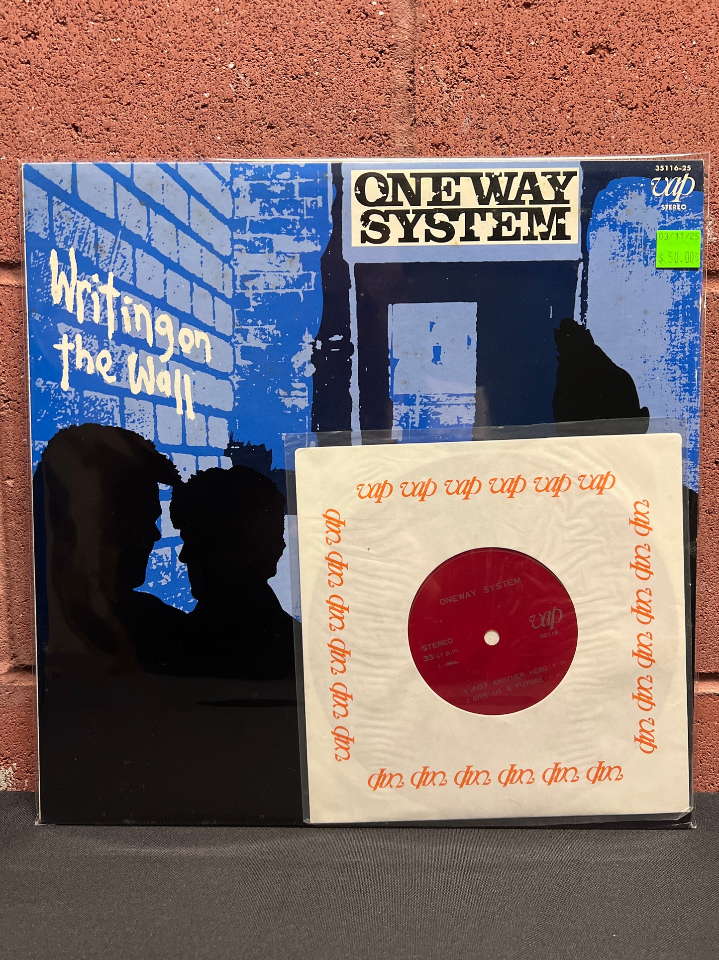 Used Vinyl: One Way System "Writing On The Wall" LP (Japanese Press with Flexi)
