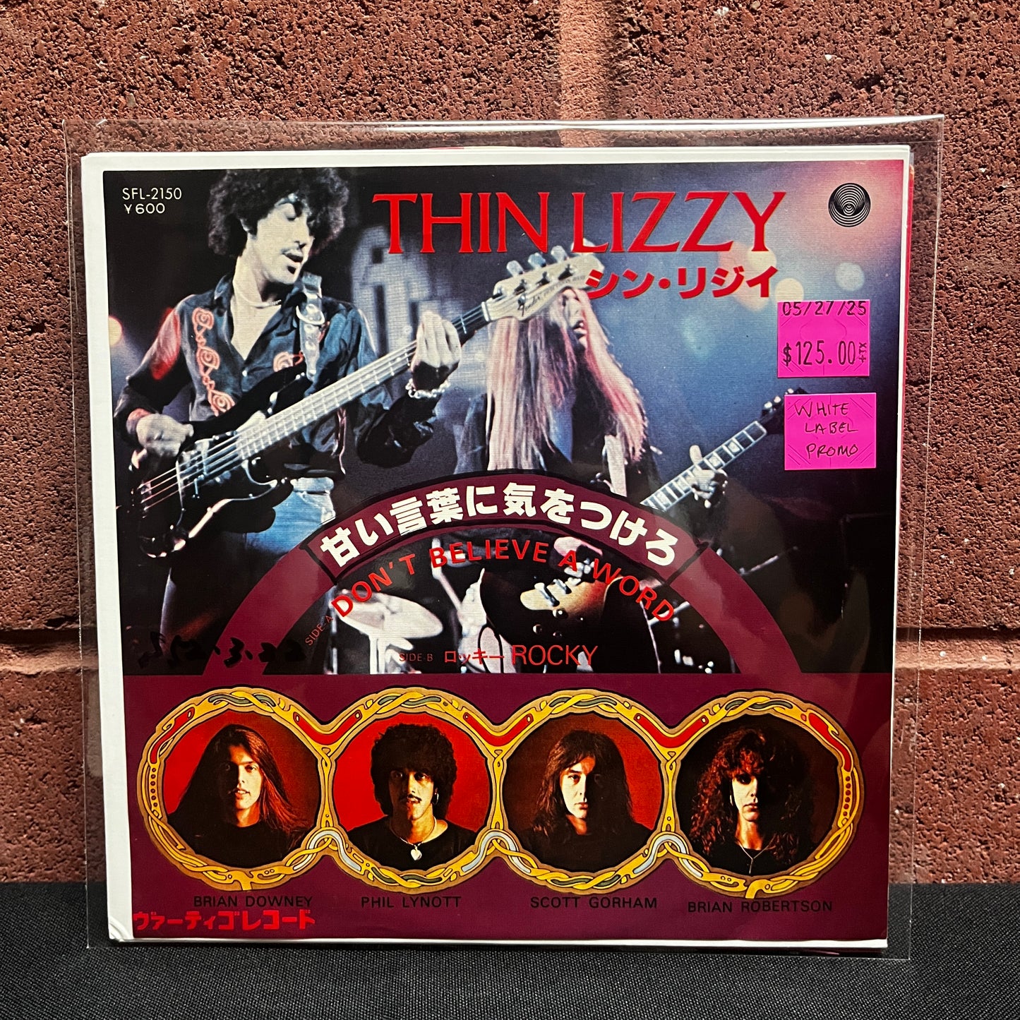 Used Vinyl: Thin Lizzy "Don't Believe A Word/Rocky" 7" (Japanese Promo Press)
