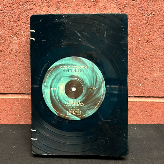 Recycled Vinyl Sketchbook: "Eddie Vedder"
