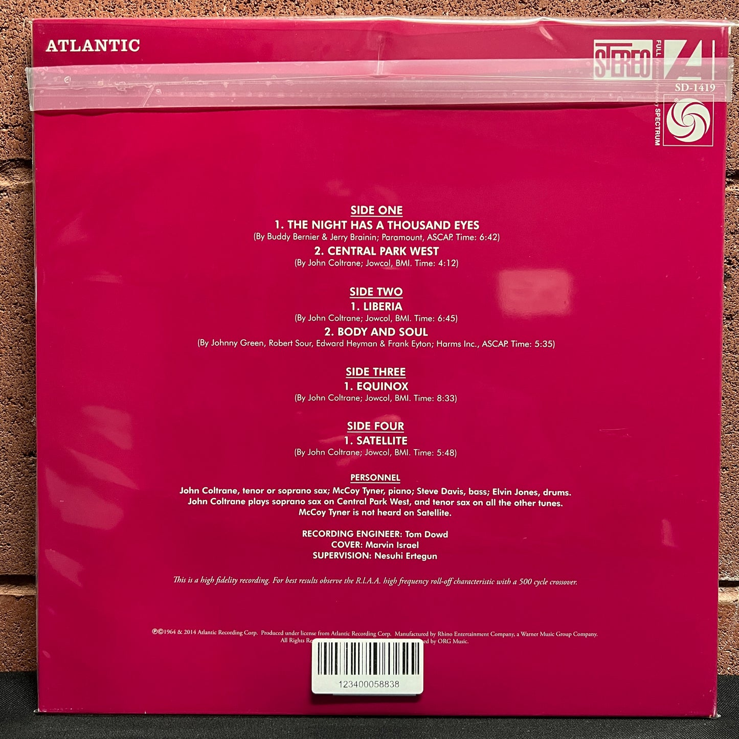 Used Vinyl: John Coltrane "Coltrane's Sound" 2xLP (2015 180g Press)