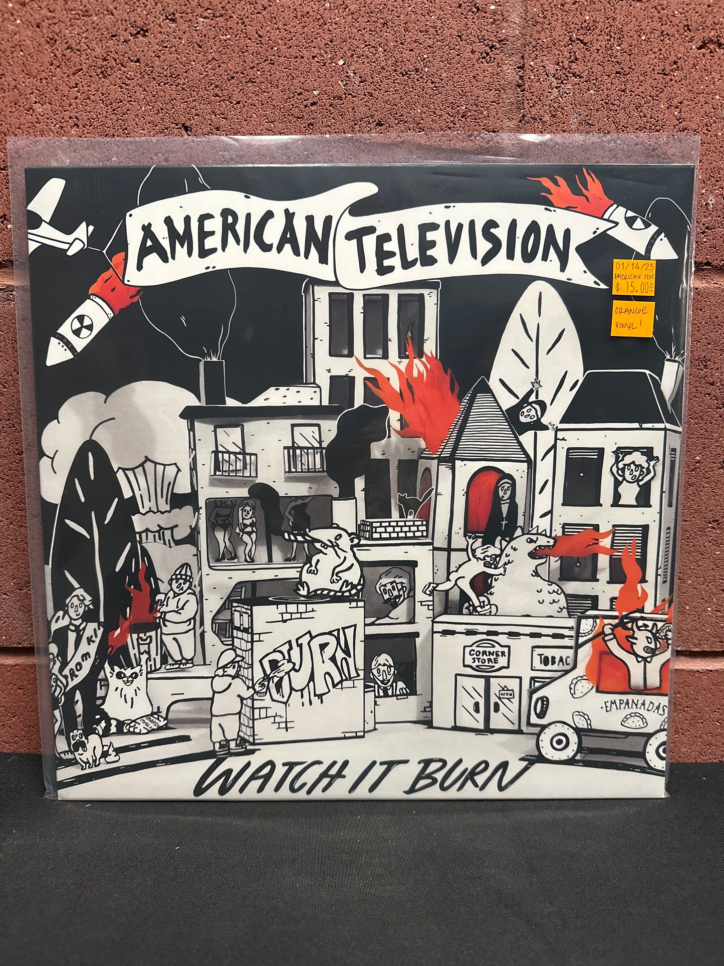 Used Vinyl: American Television "Watch It Burn" LP (Orange Vinyl)