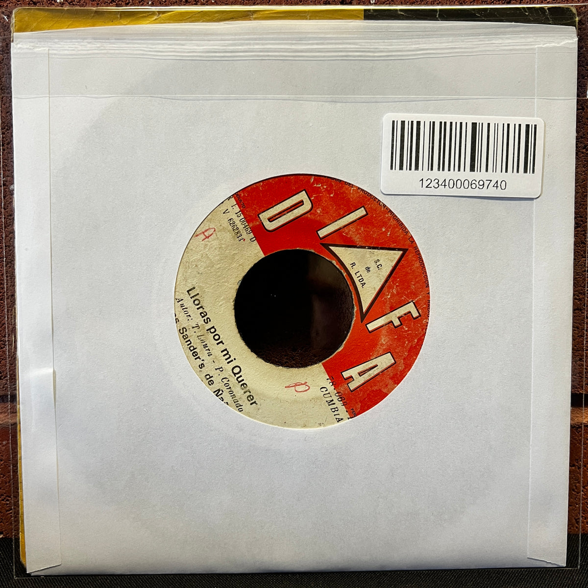 Used Vinyl: Los Sander's De Nana "Mujer De Mi Vida / Lloras Por Mi Querer" 7" (Peruvian pressing)