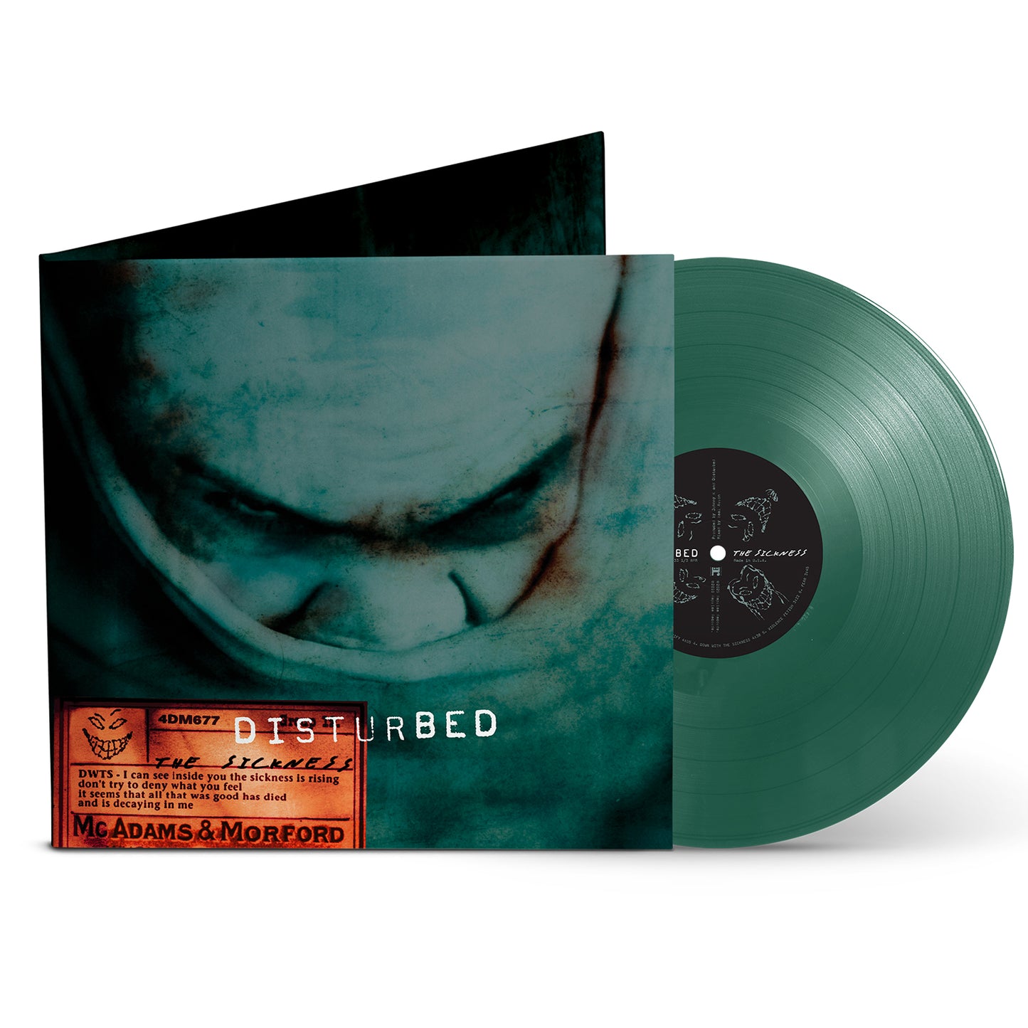 Disturbed "The Sickness (25th Anniversary Edition)" LP (Green Vinyl)