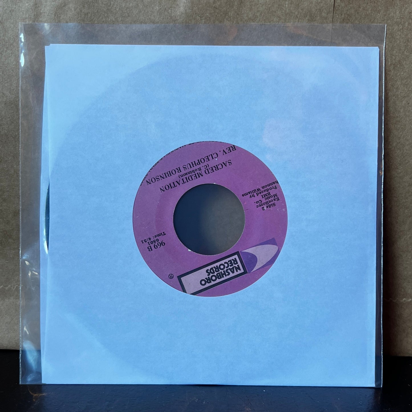 Used Vinyl: Rev. Cleophus Robinson "Wraped Up, Tied Up, Tangled Up" 7"