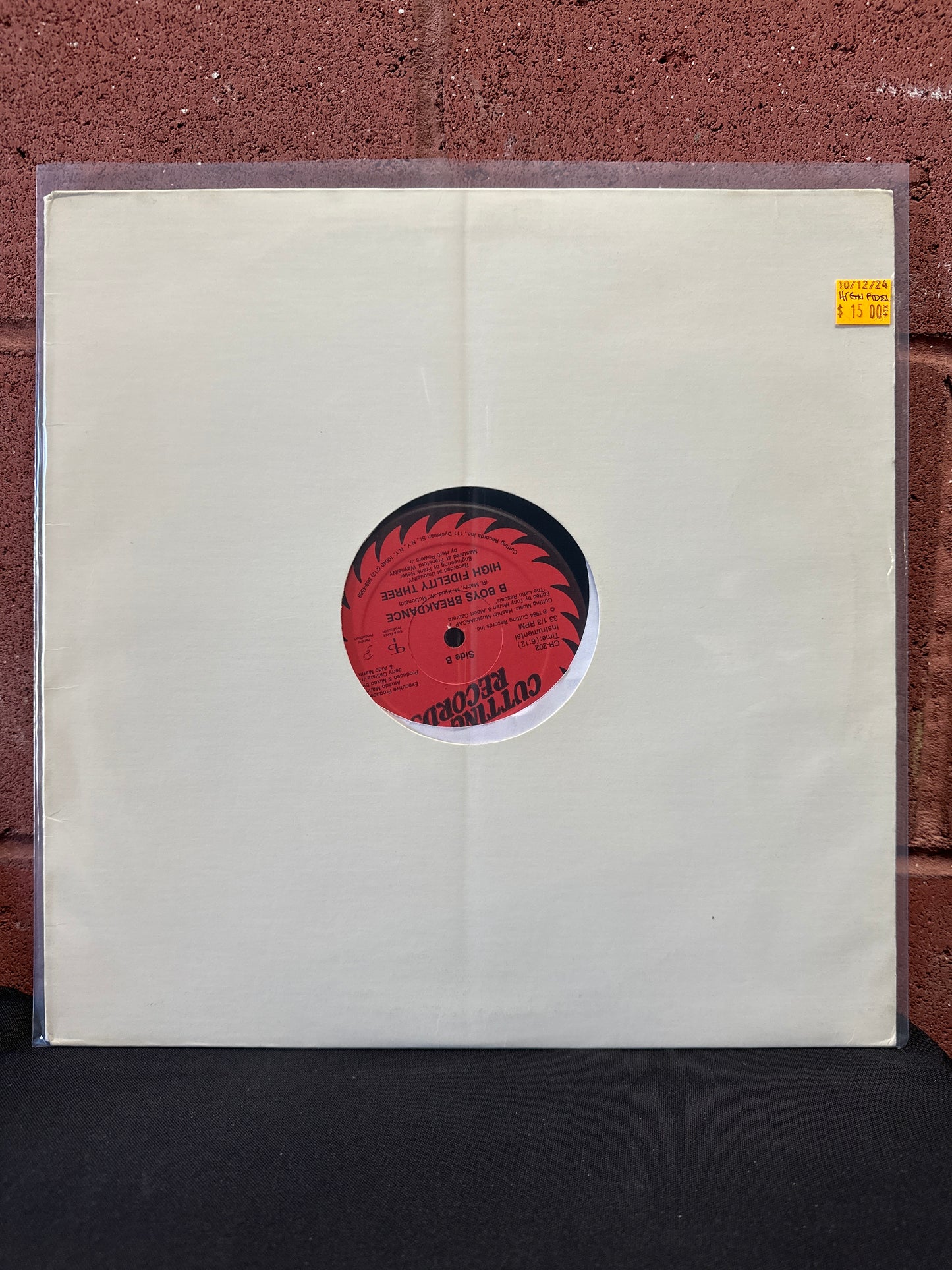 Used Vinyl: High Fidelity Three "B-Boys Breakdance" 12"