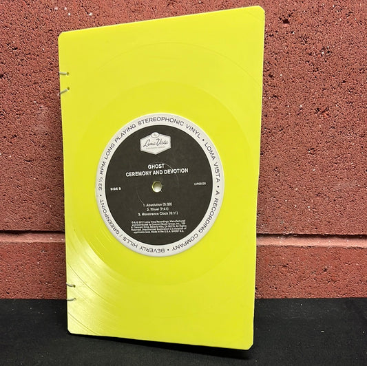 Recycled Vinyl Sketchbook: "GHOST"