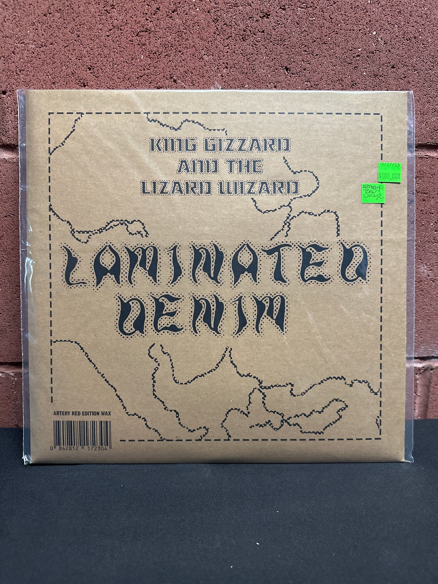 Used Vinyl: King Gizzard And The Lizard Wizard "Laminated Denim" LP (Bright Red Vinyl)