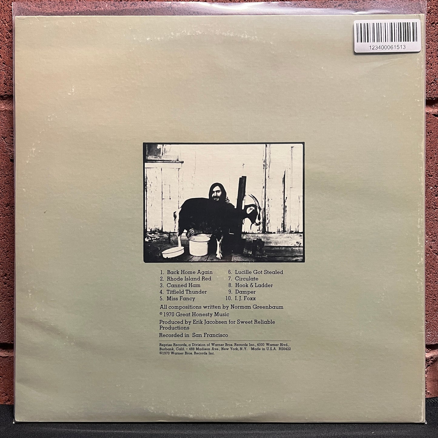 Used Vinyl: Norman Greenbaum "Back Home Again" LP (1970 Promo Press)