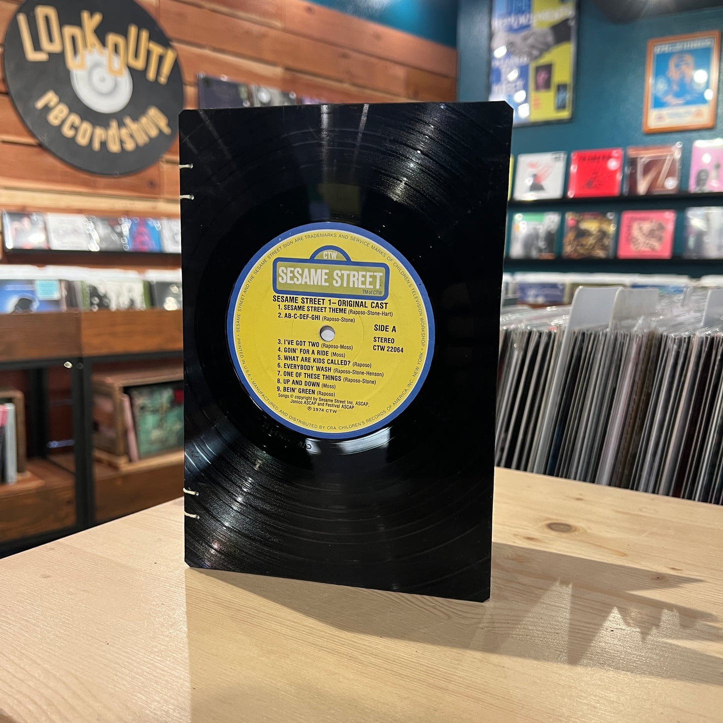 Vince Guaraldi / Sesame Street Recycled Vinyl Journal