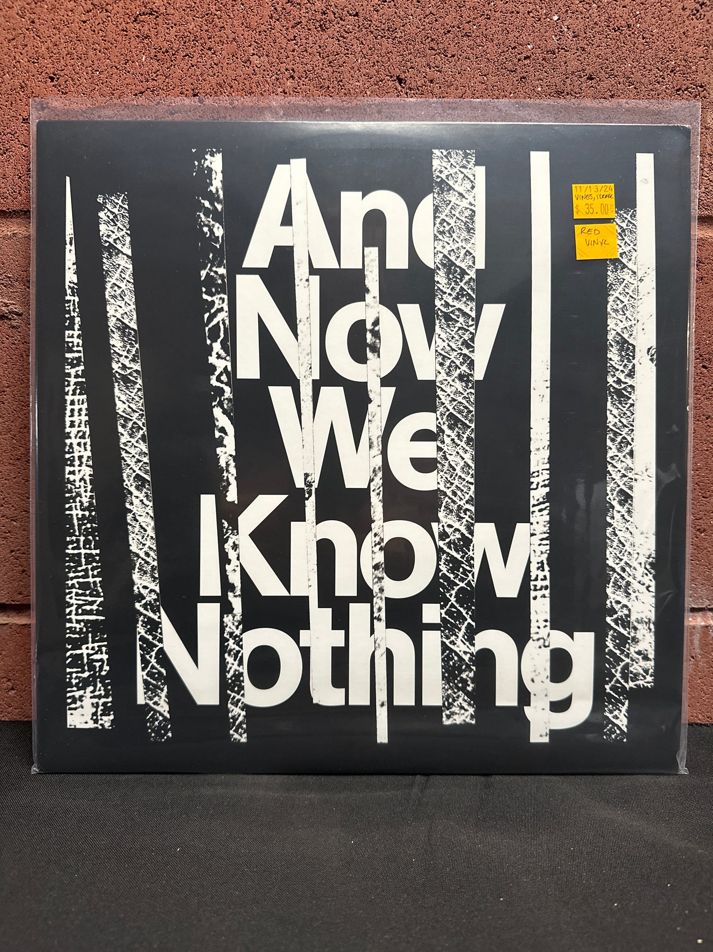 Used Vinyl: Israel Vines "And Now We Know Nothing" 2x12" (Red vinyl)
