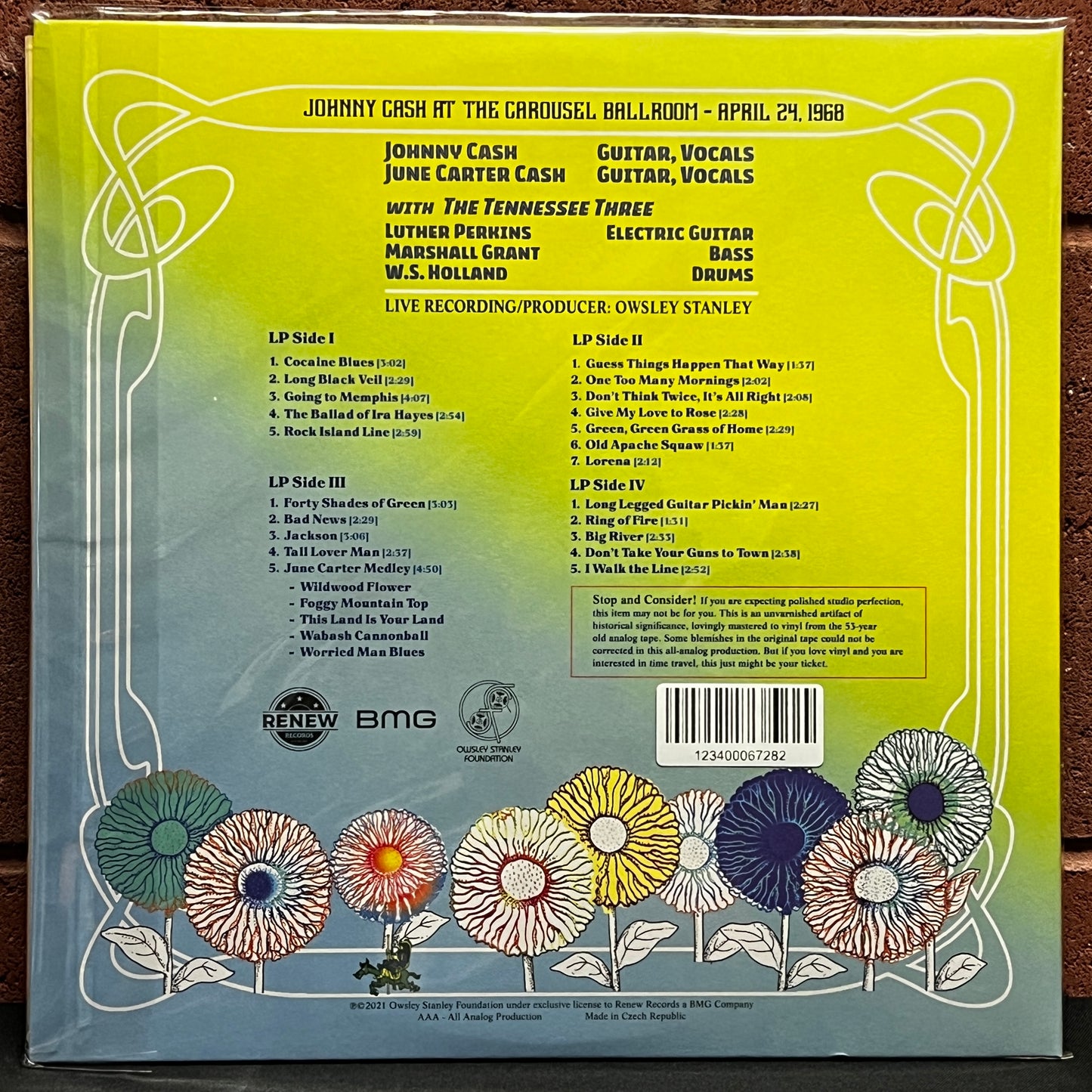 Used Vinyl: Johnny Cash "At The Carousel Ballroom - April 24, 1968" 2xLP (2021 Press)