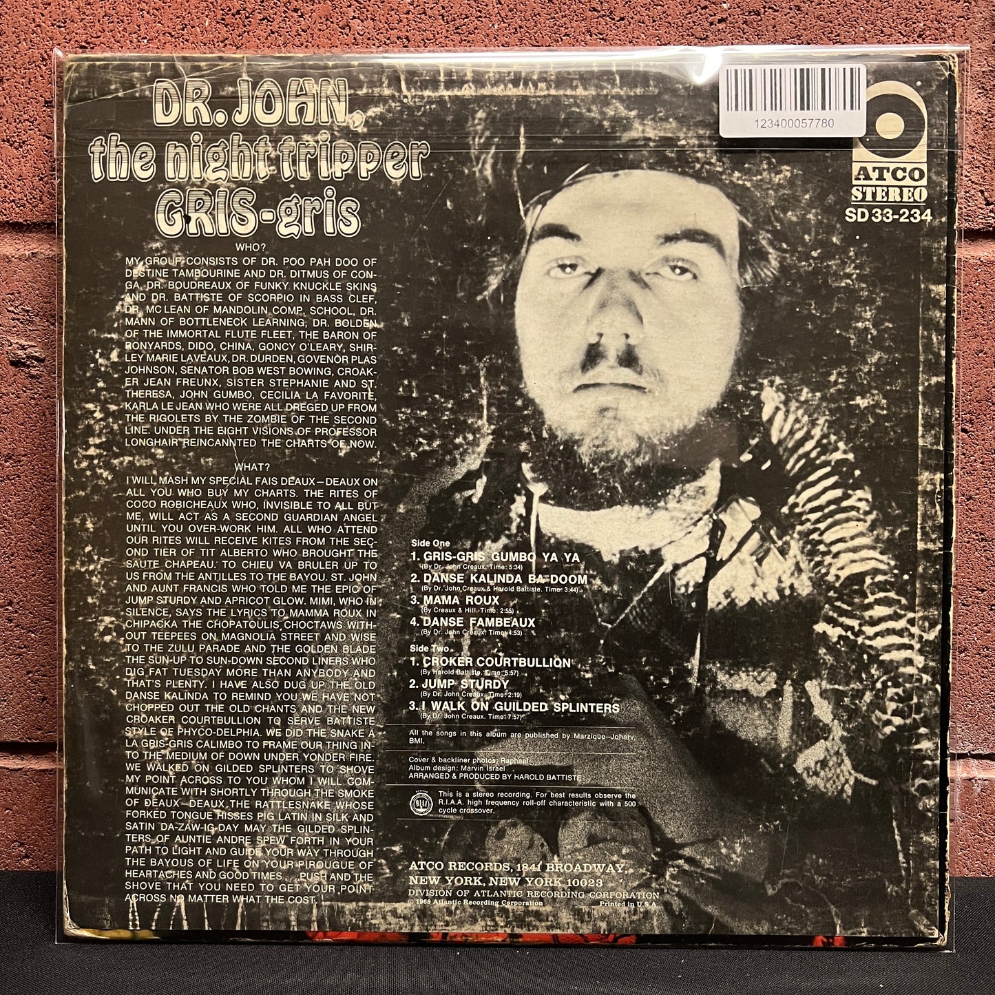 Used Vinyl: Dr. John, The Night Tripper "Gris-Gris" LP (1969 Monarch pressing, stereo)