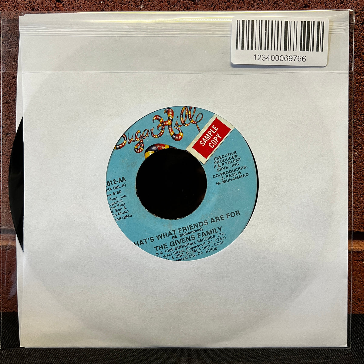 Used Vinyl: Givens Family "That's What Friends Are For" 7" (Promo)