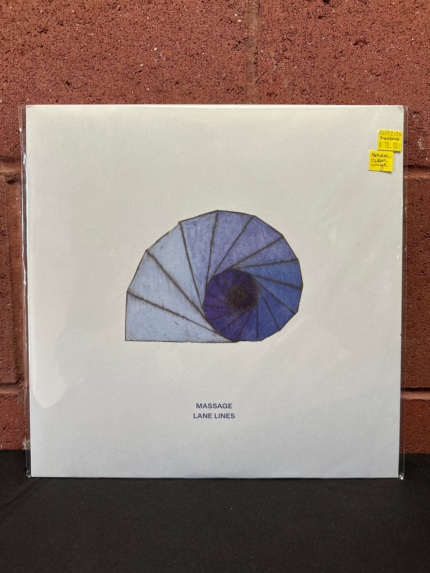 Used Vinyl: Massage "Lane Lines" 12" (Natural Clear Vinyl)