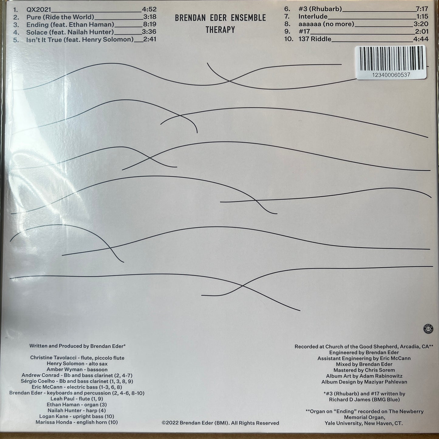 Used Vinyl: Brendan Eder Ensemble "Therapy" LP (Purple vinyl)