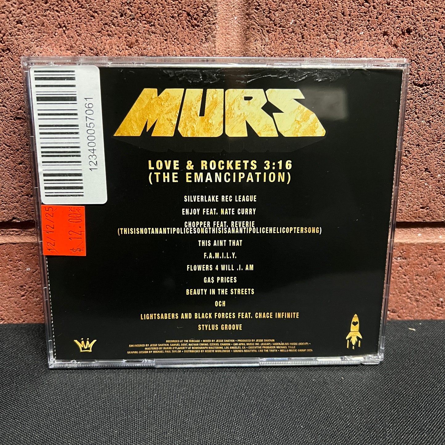 Used CD: Murs "Love & Rockets 3:16 (The Emancipation)" CD