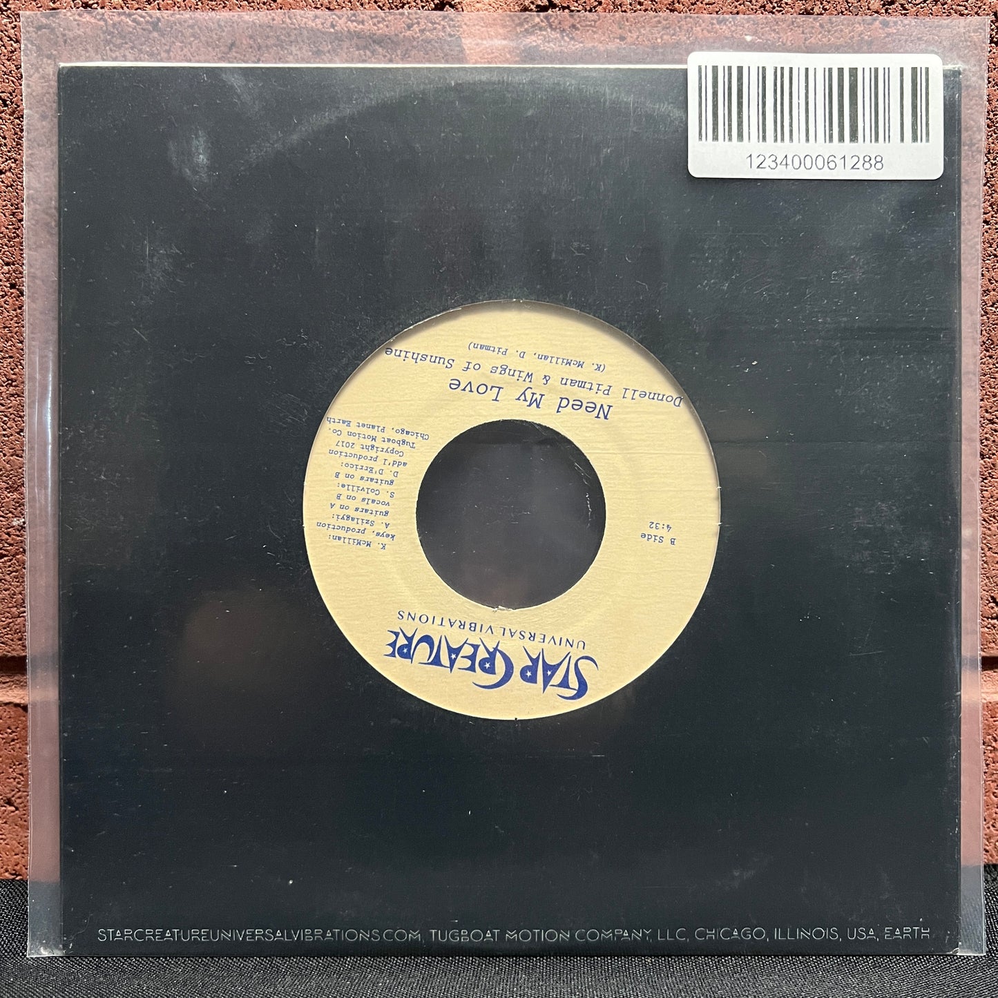 Used Vinyl: Donnell Pitman & Wings Of Sunshine "Do You Wanna / Need My Love" 7" (2017 Press)