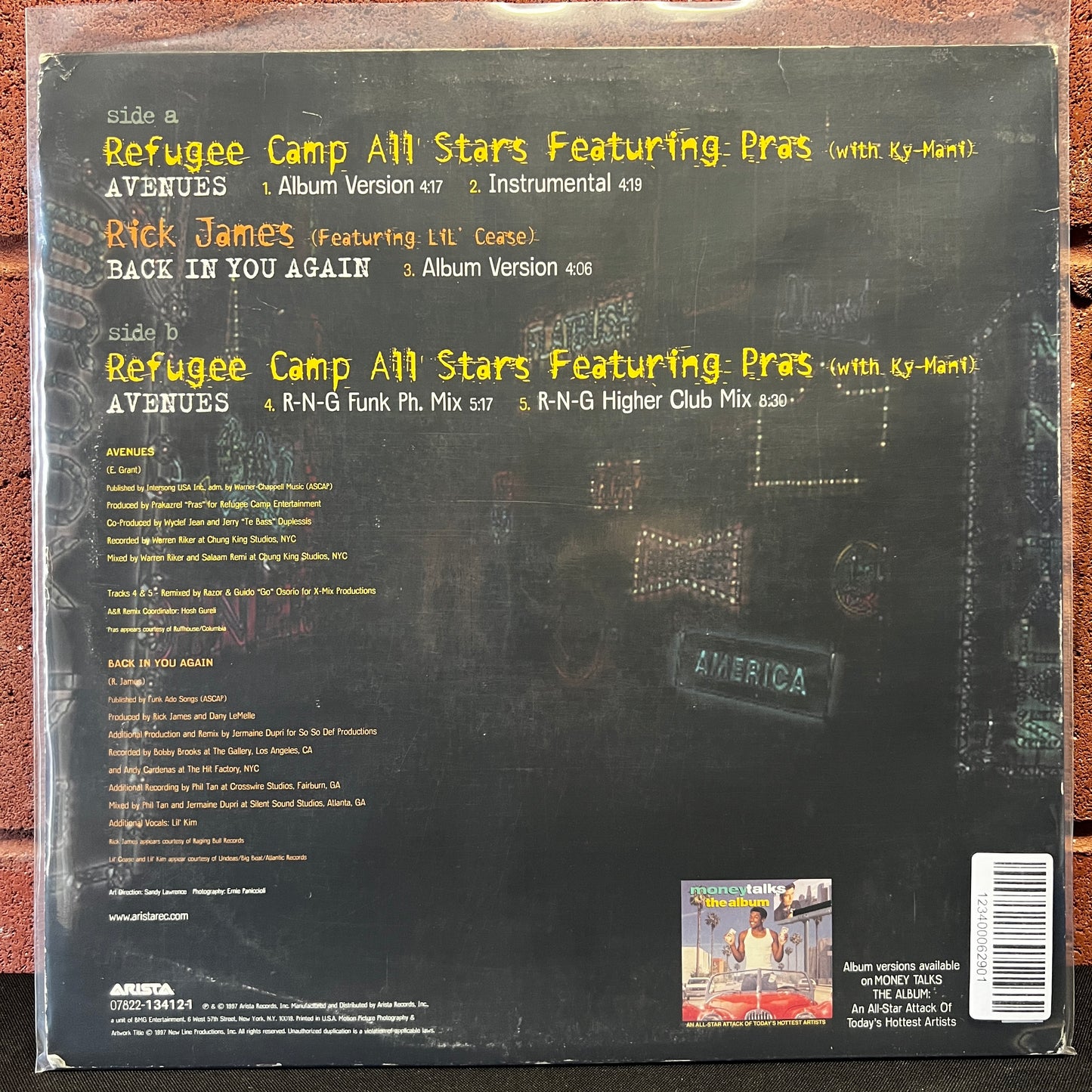 Used Vinyl: Refugee Camp All Stars Featuring Pras with Ky-Mani "Avenues" 12" Single