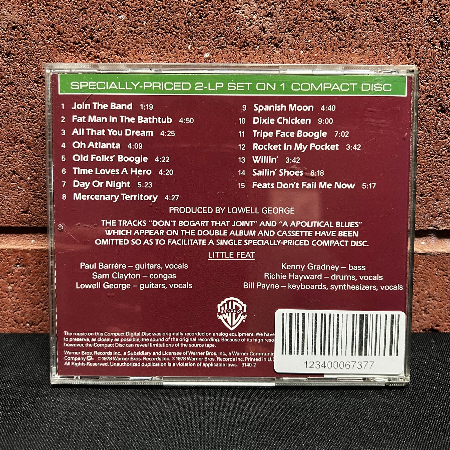Used CD: Little Feat "Waiting For Columbus" CD