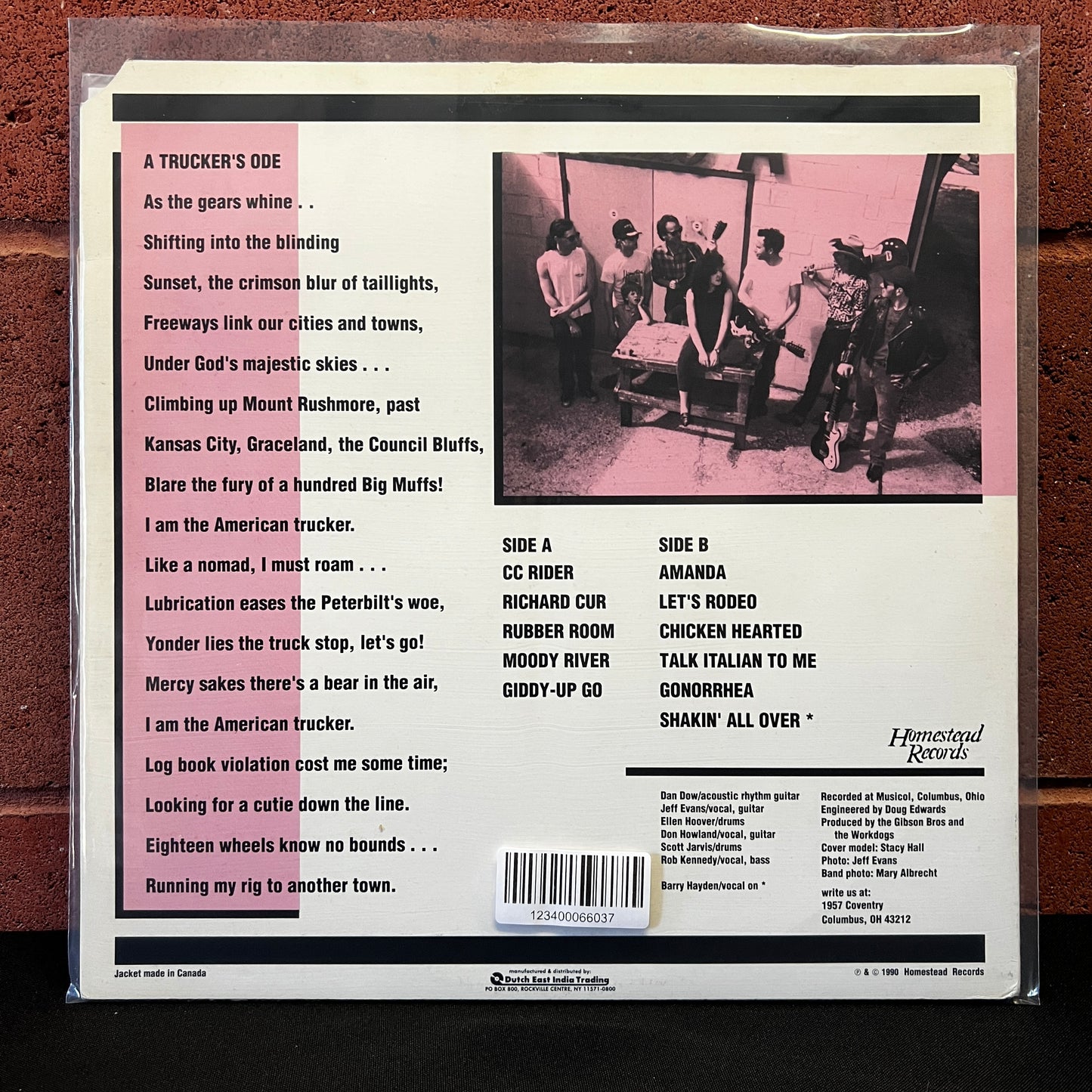 Used Vinyl: Gibson Bros / Workdogs "Punk Rock Truck Drivin' Song Of A Gun" LP (1990 Press)