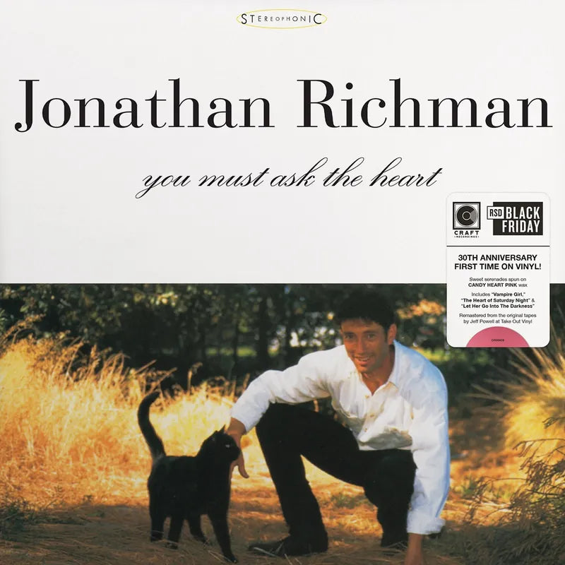 Jonathan Richman "You Must Ask The Heart (30th Anniversary)" LP (Candy Heart Color Vinyl) (Black Friday 2025)