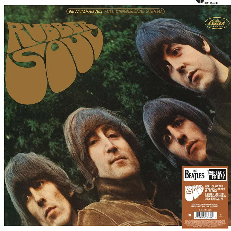The Beatles “Rubber Soul (US Edition)” LP (Gold Vinyl) (Black Friday 2026)