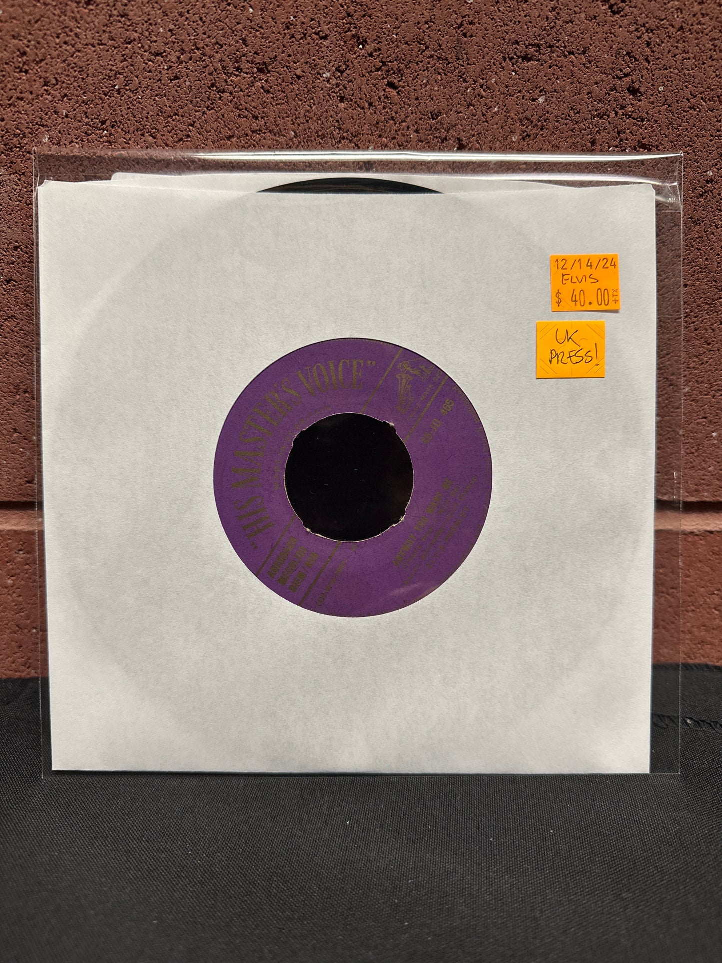 Used Vinyl: Elvis Presley "Love Me Tender" 7" (1956 UK Press)