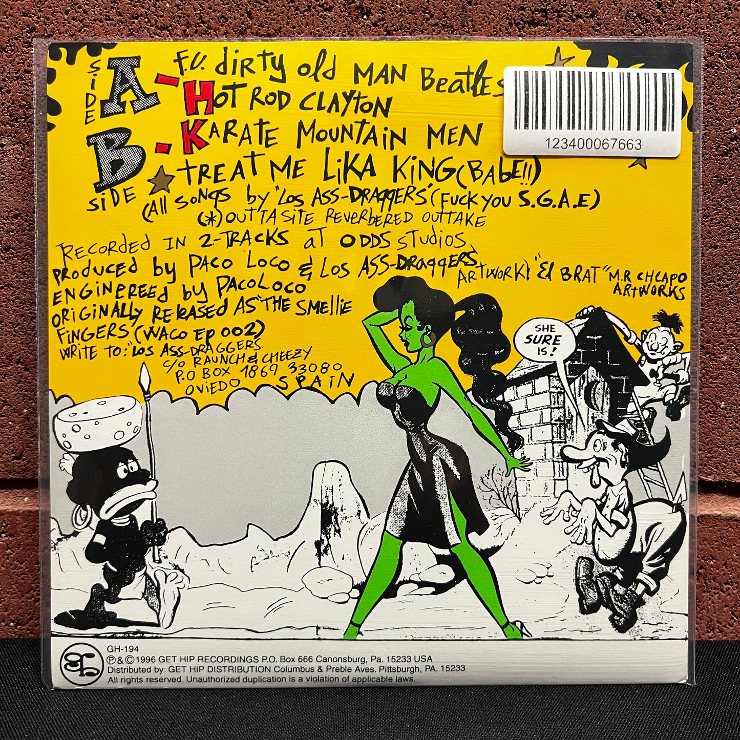 Used Vinyl: Los Ass-Draggers "Kings Of Cheezy" 7"