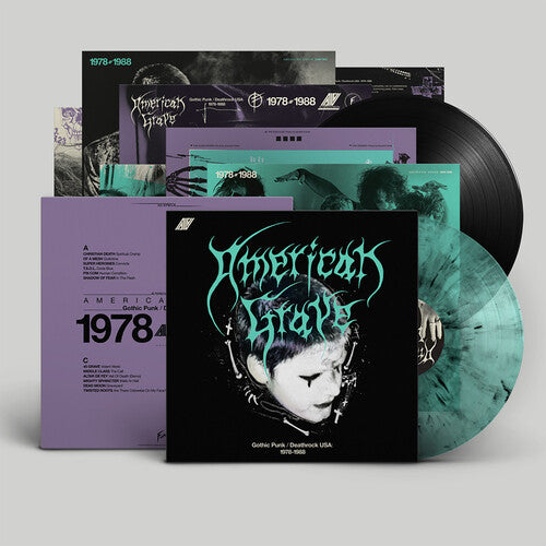PRE-ORDER: V/A "American Grave: Gothic Punk & Death Rock USA" 2xLP (Color Vinyl)