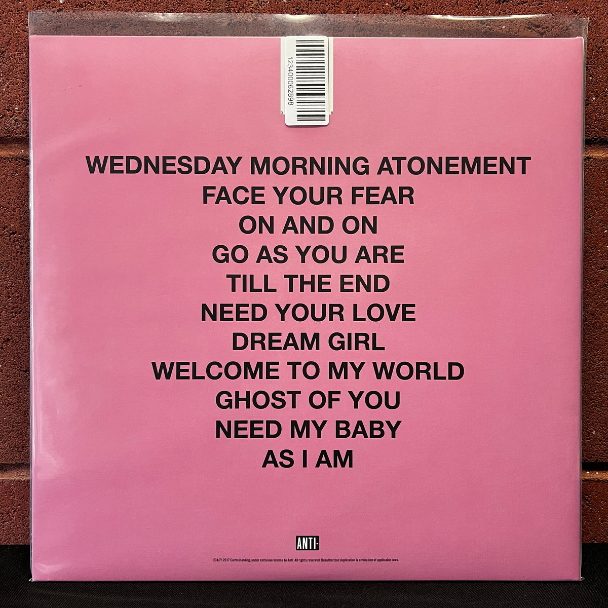 Used Vinyl: Curtis Harding "Face Your Fear" LP