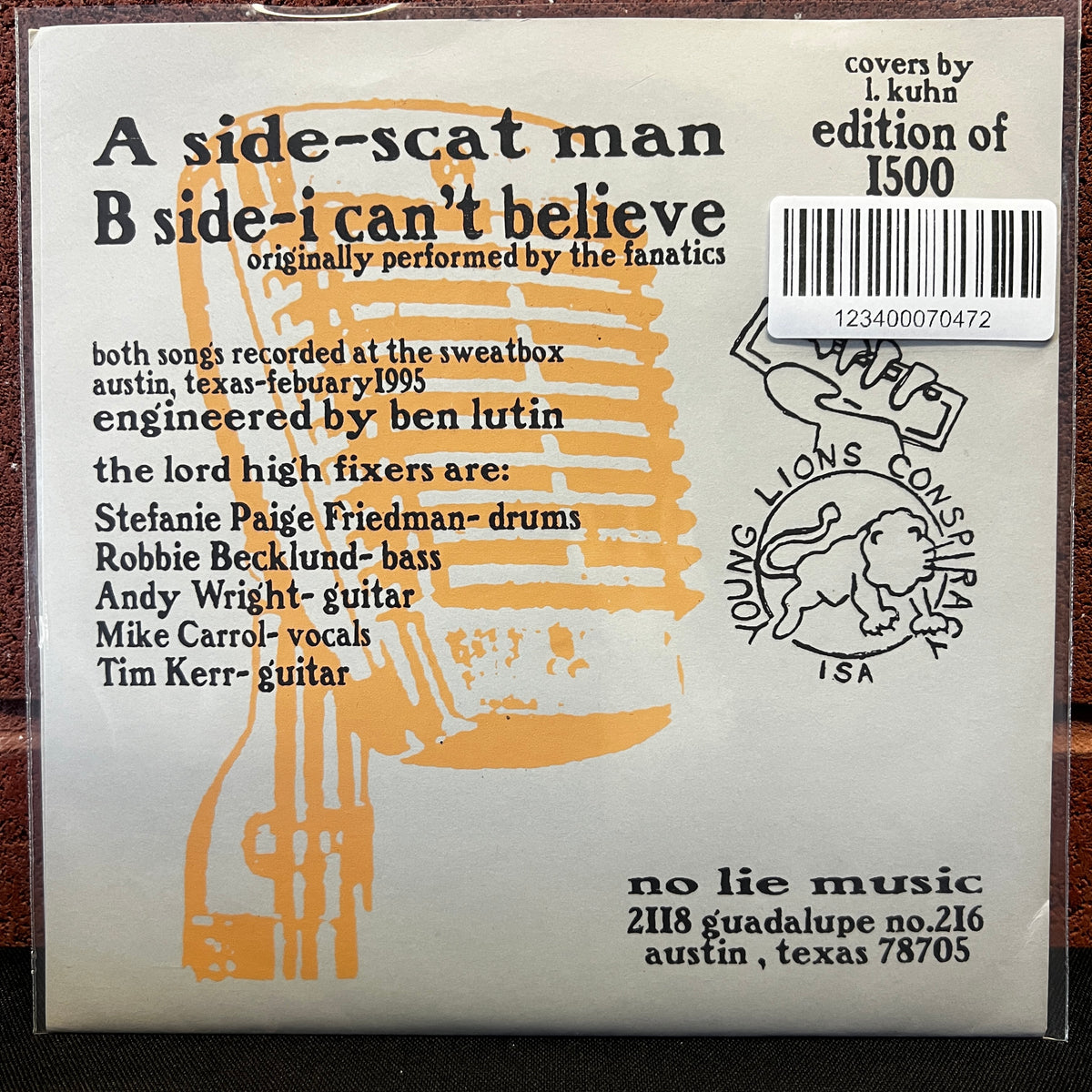 Used Vinyl: Lord High Fixers "Scat Man" 7"