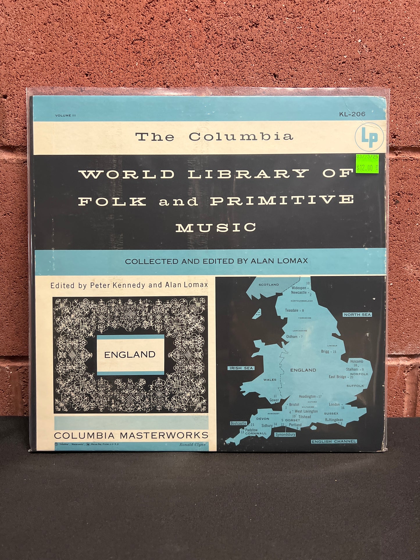 Used Vinyl: Alan Lomax And Peter Kennedy "World Library Of Folk And Primitive Music Volume III: England" LP