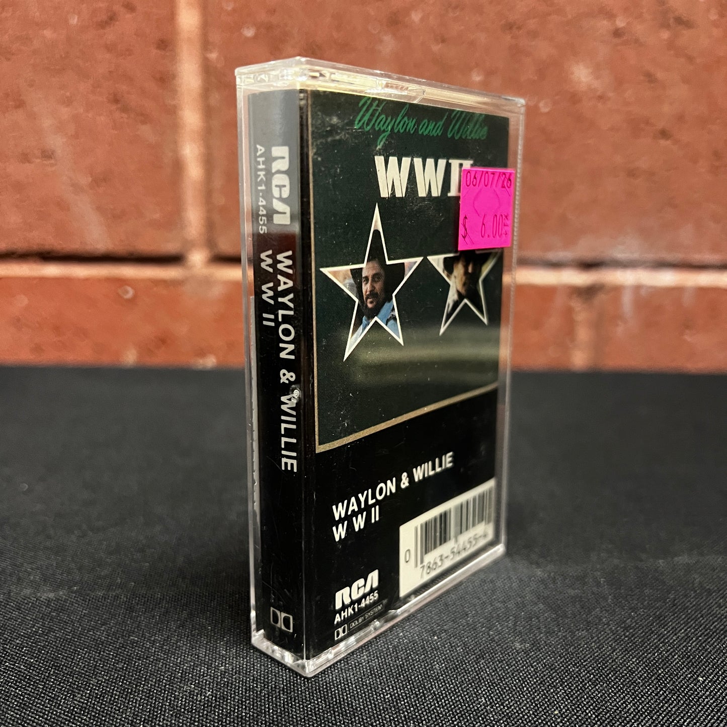 Used Cassette: Waylon Jennings & Willie Nelson "WWII" Tape