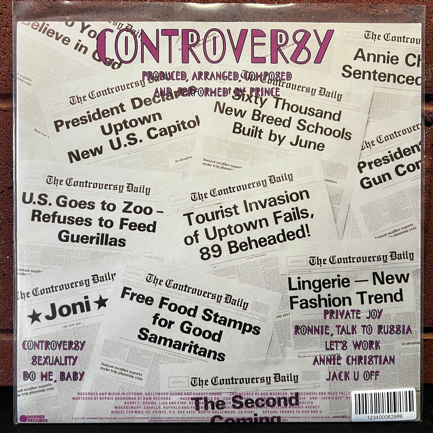 Used Vinyl: Prince "Controversy" LP (Modern Reissue, with poster)