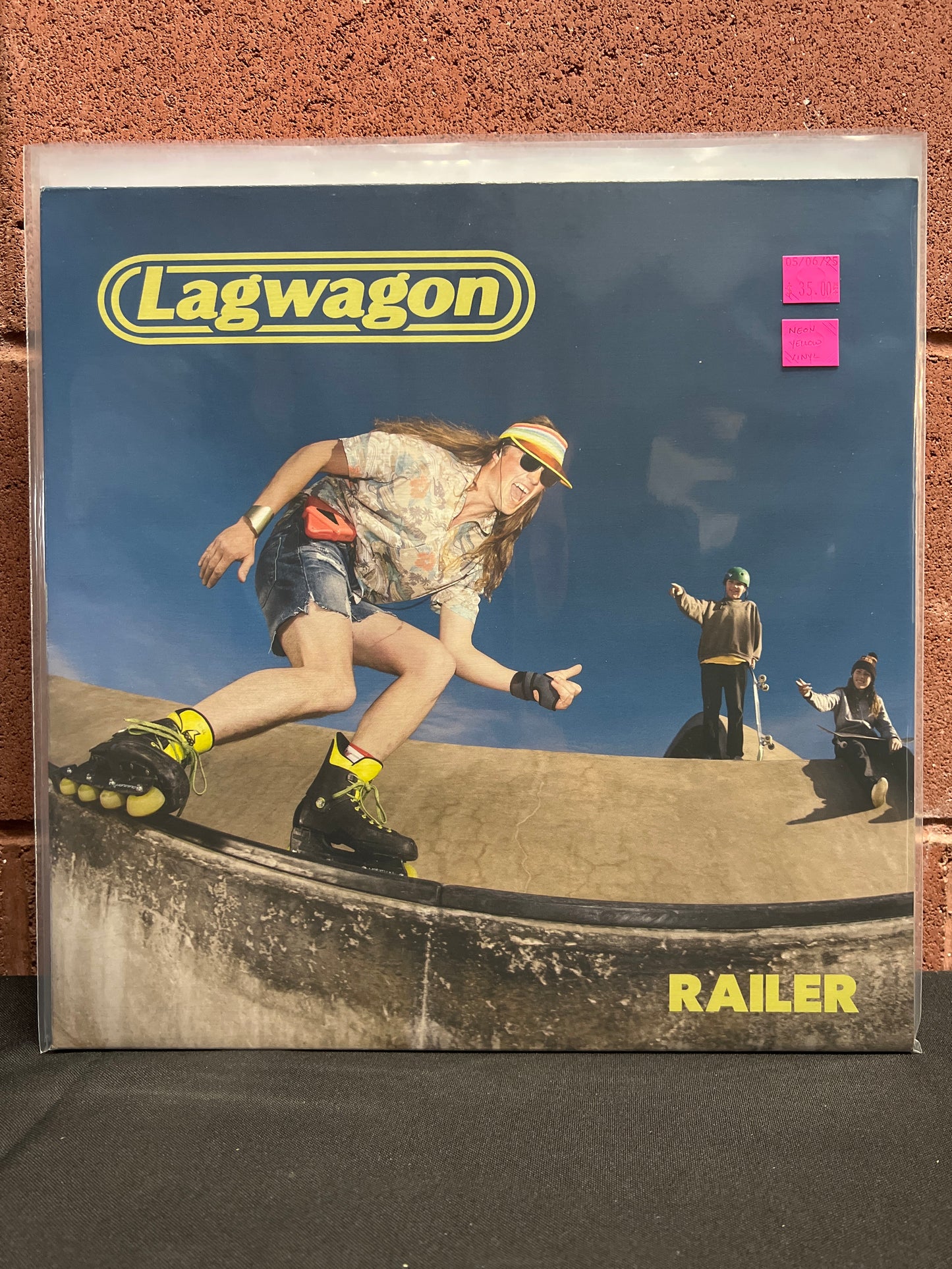 Used Vinyl: Lagwagon "Railer" LP (Neon Yellow vinyl)