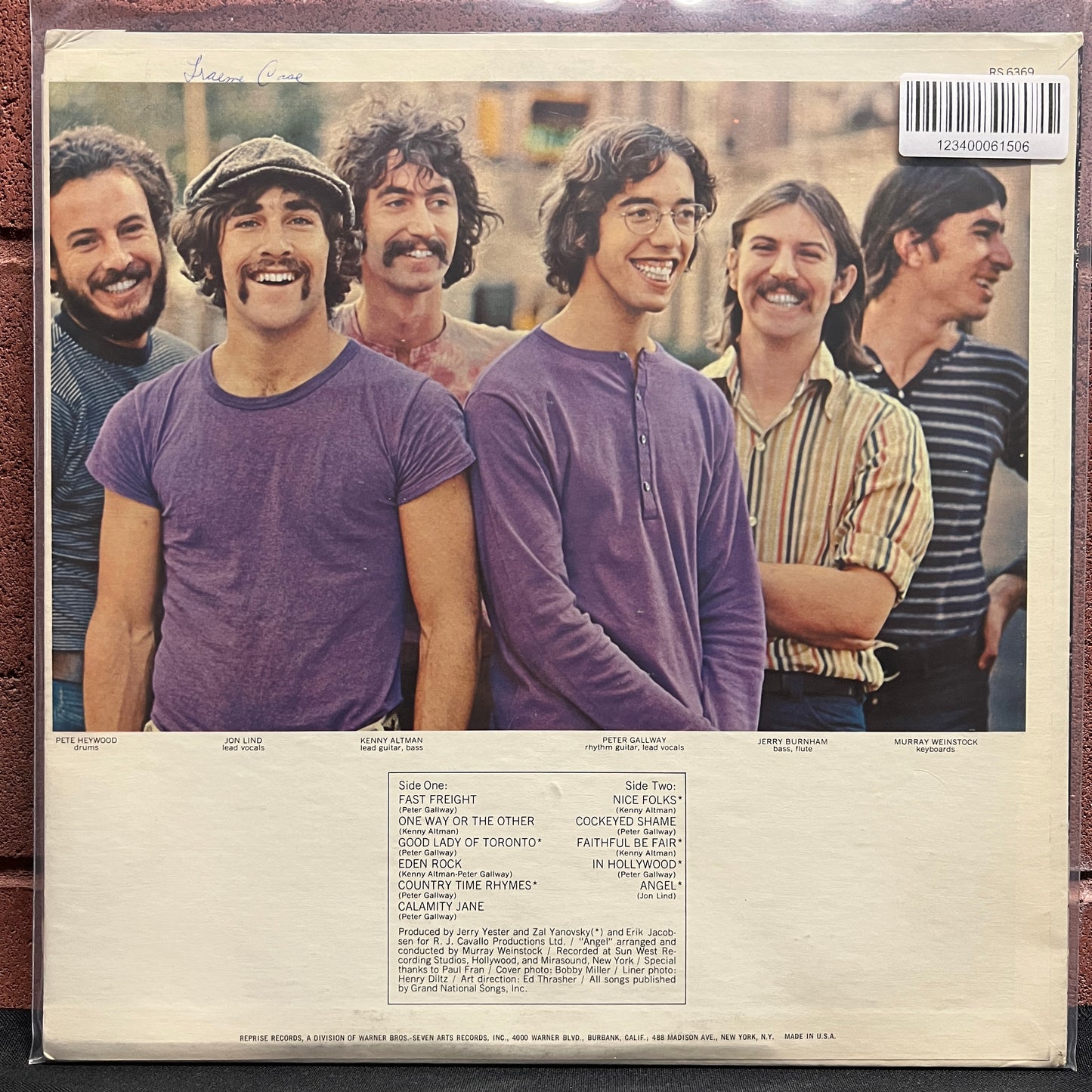 Used Vinyl: The Fifth Street Band "S/T" LP (1969 Promo Press)