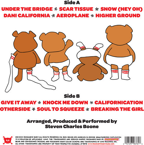 Andrew Bissell "Rockabye Baby! Lullaby Renditions Of Red Hot Chili Peppers" LP (Red Vinyl)