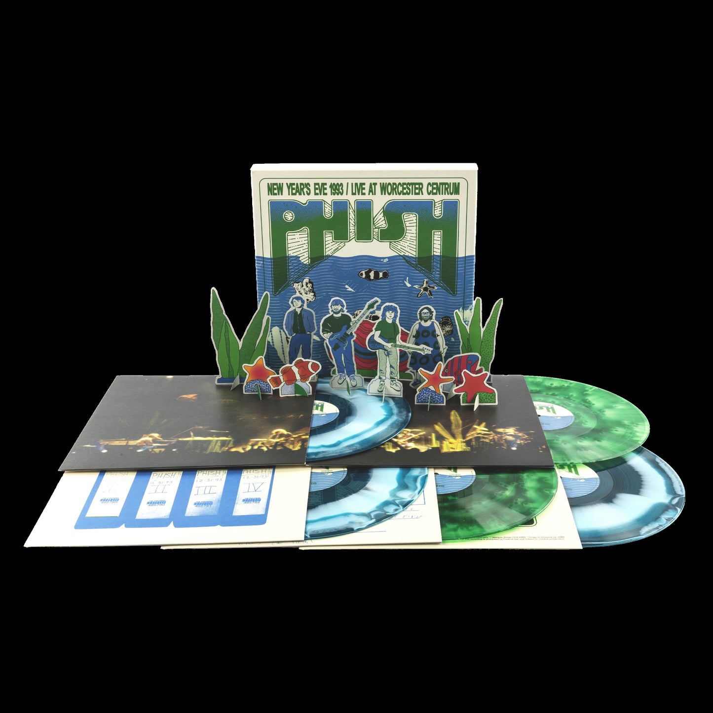 PRE-ORDER: Phish "New Year's Eve 1993, Live At Worcester Centrum" 5xLP Box Set (180g Seaweed + Water Vinyl)