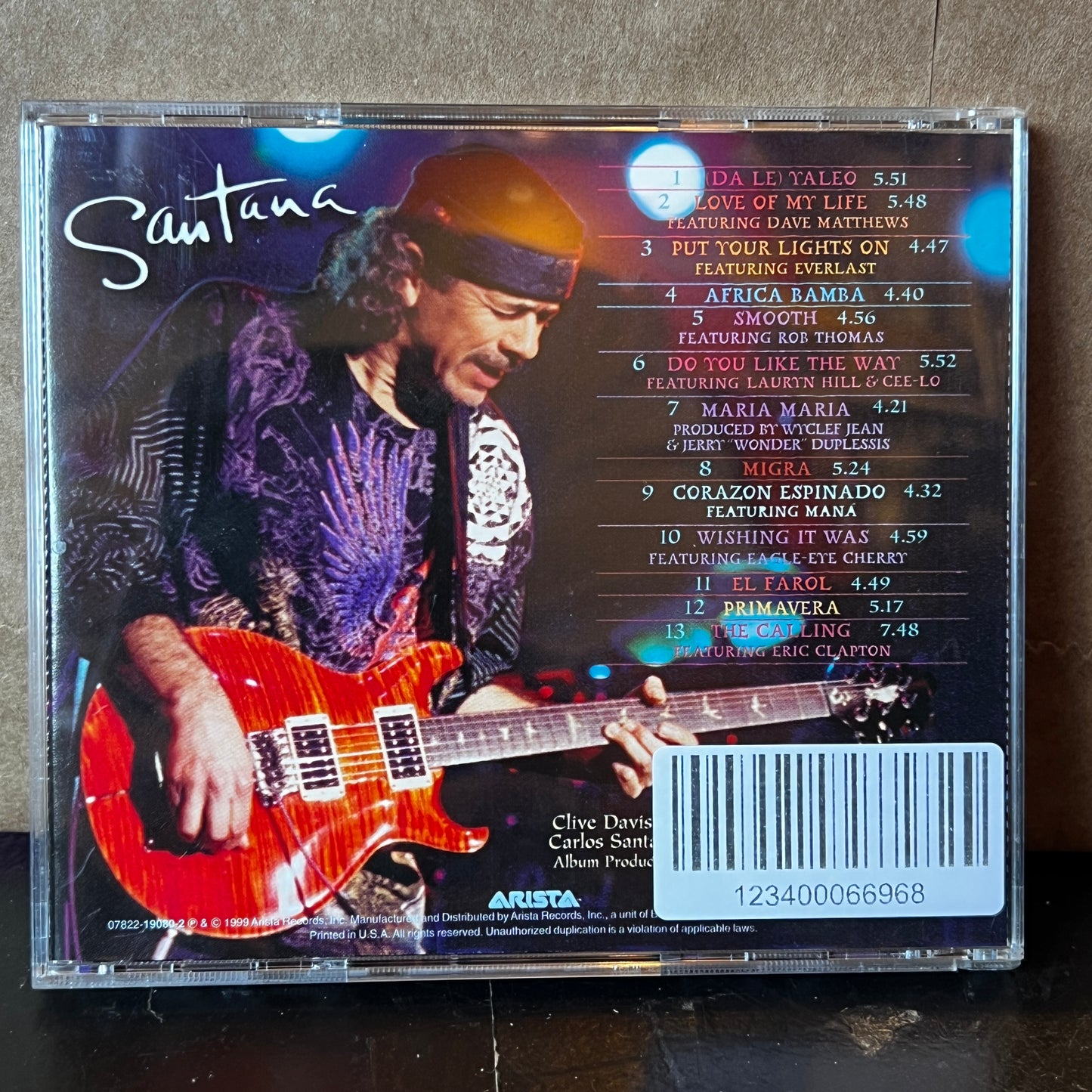 Used CD: Santana "Supernatural" CD