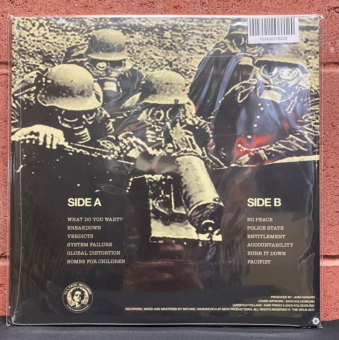 Used Vinyl: The Virus ”System Failure” LP (White with black splatter vinyl)