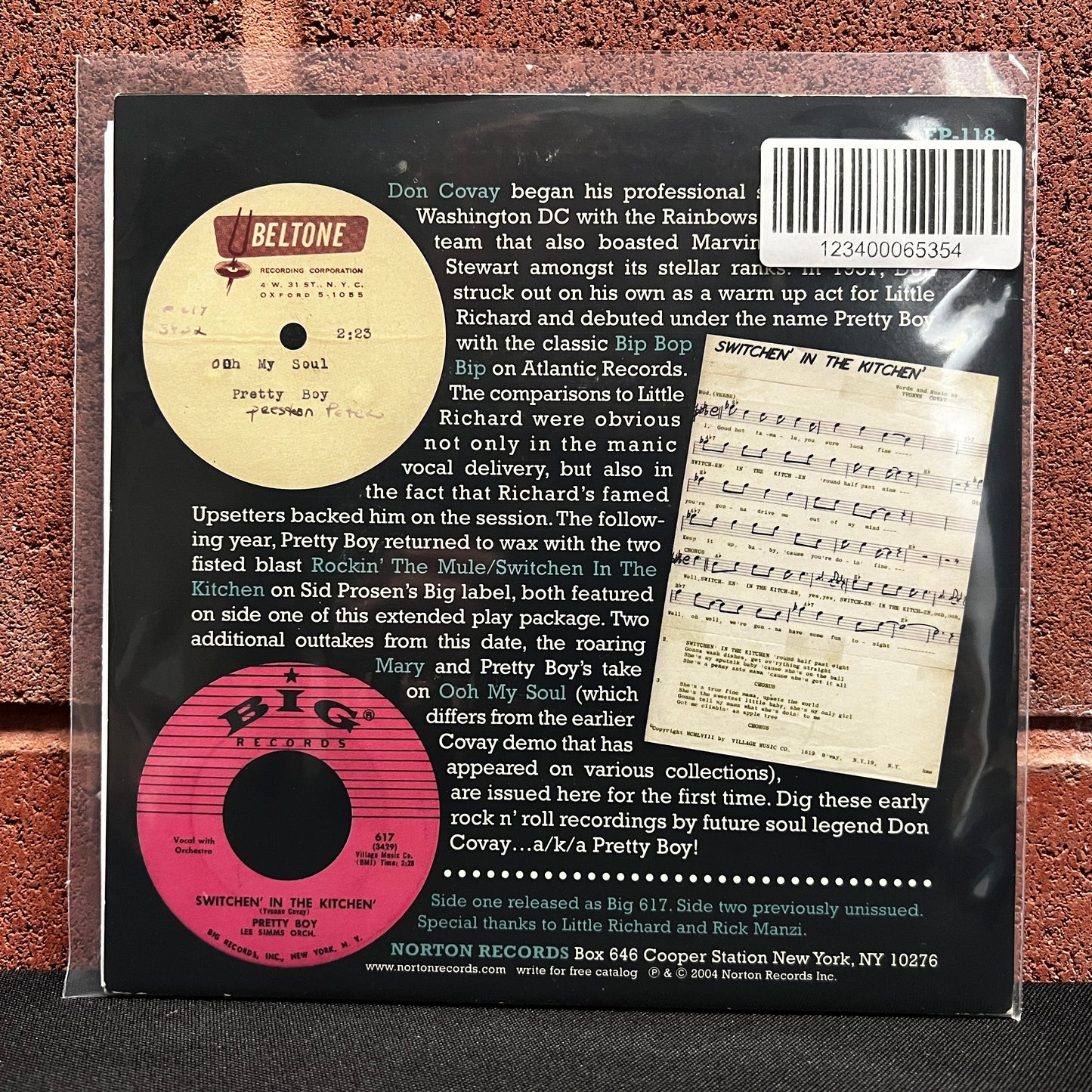 Used Vinyl: Don Covay "Pretty Boy Rock & Roll" 7"