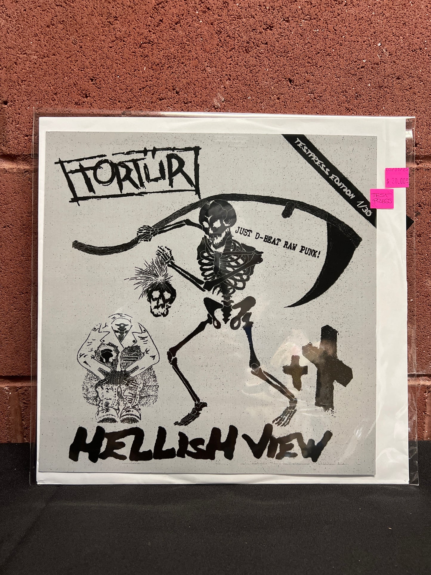 Used Vinyl: Tortur / Hellish View "Raw Split" LP (Test Press Edition)