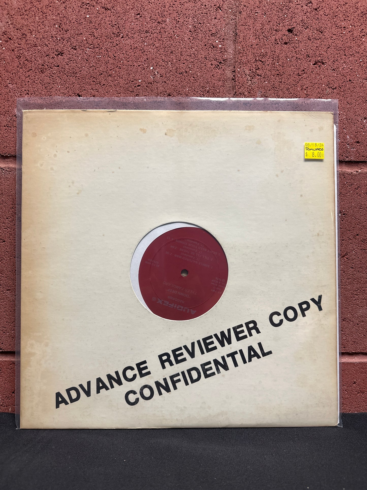 Used Vinyl: Tyler Famularo "Down Deep" LP (Promo)