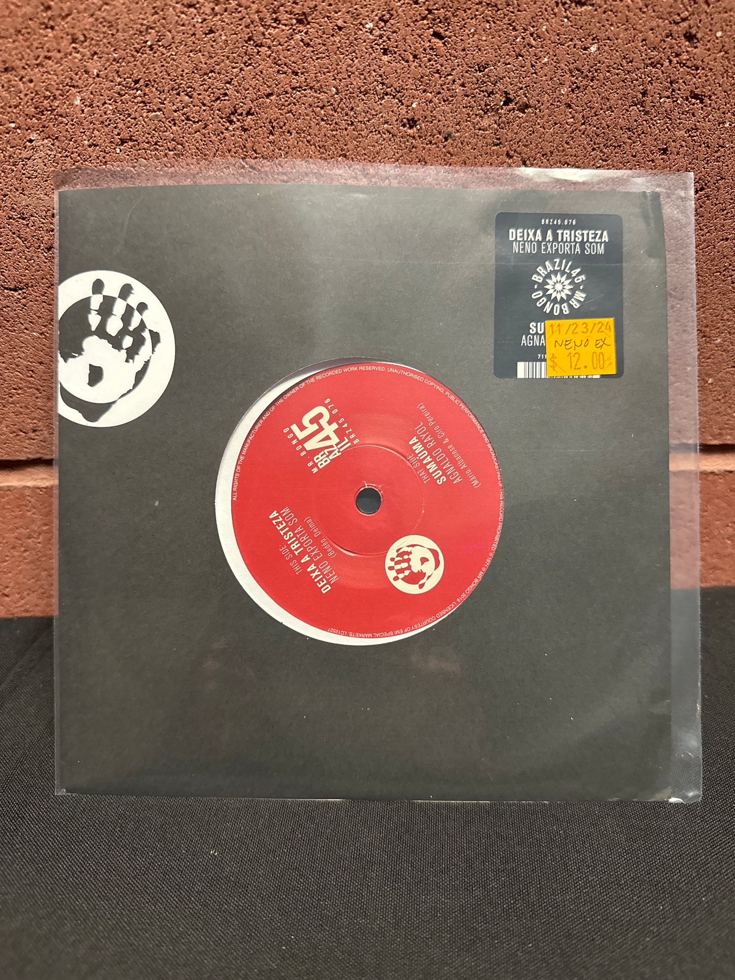 Used Vinyl: Neno Exporta Som / Agnaldo Rayol "Deixa A Tristeza / Sumaúma" 7"