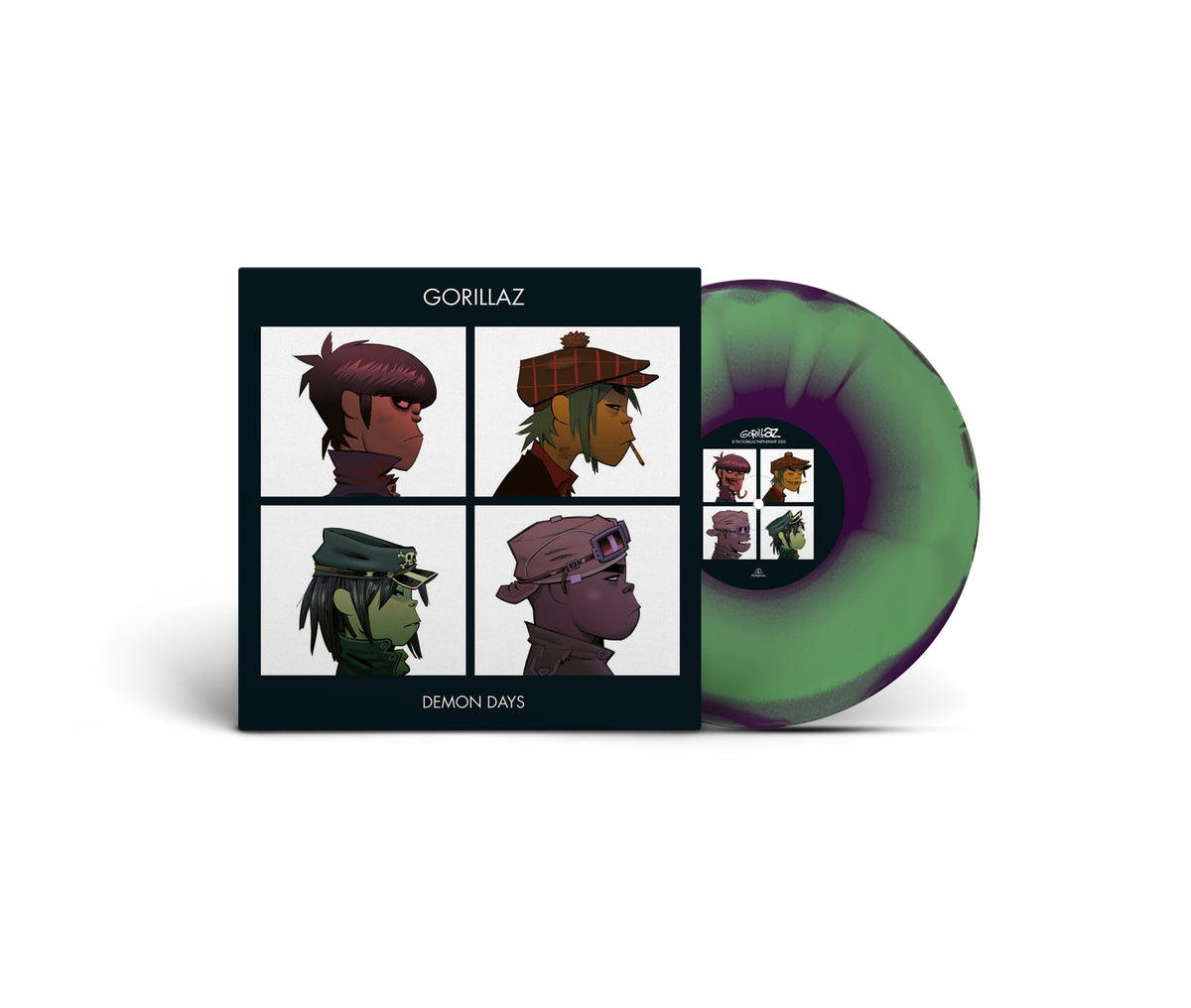 PRE-ORDER: Gorillaz "Demon Days" LP (Brick & Mortar Exclusive Green/Purple/Red Vinyl)