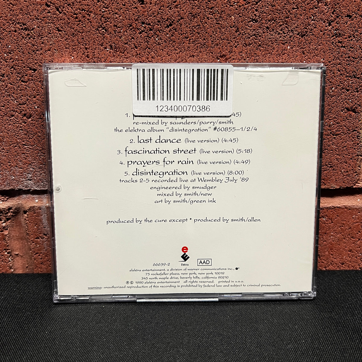 Used CD: The Cure "Pictures Of You" CD