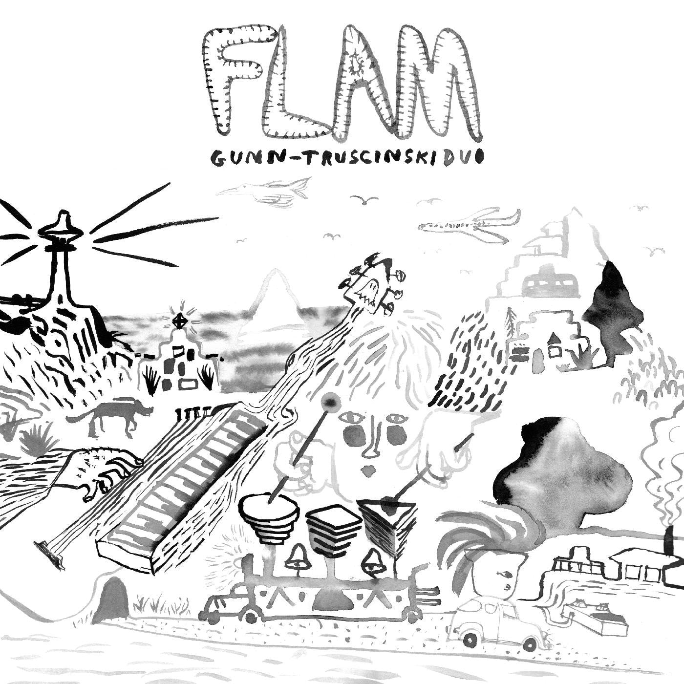 Gunn-Truscinski Duo "Flam" LP (Transparent Pink Vinyl)