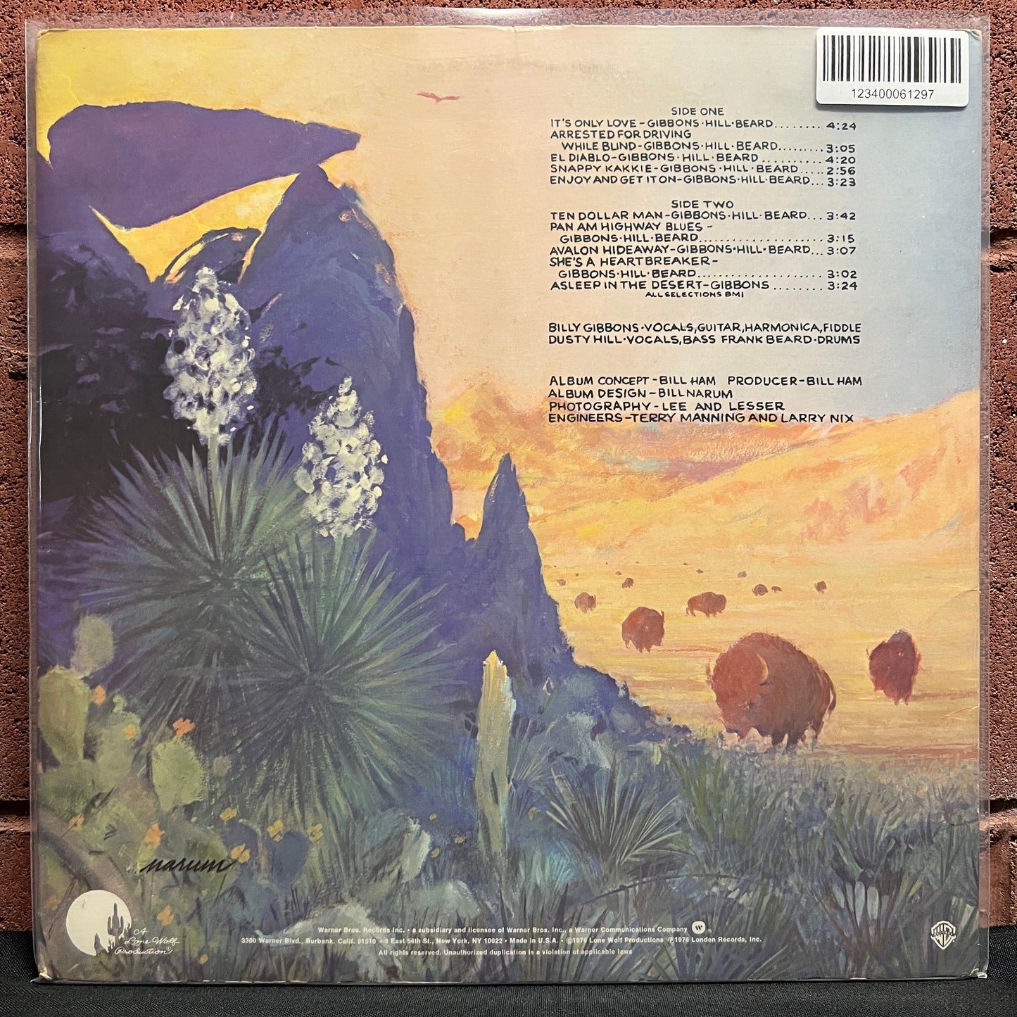 Used Vinyl: ZZ Top "Tejas" LP (1979 Press)