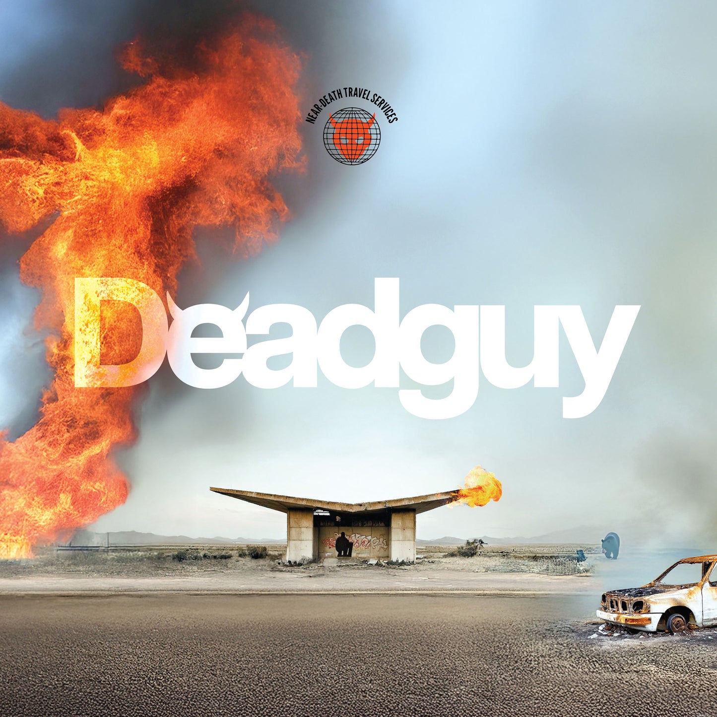 Deadguy "Near-death Travel Services" LP (Indie Exclusive Milky Clear with Splatter Vinyl)