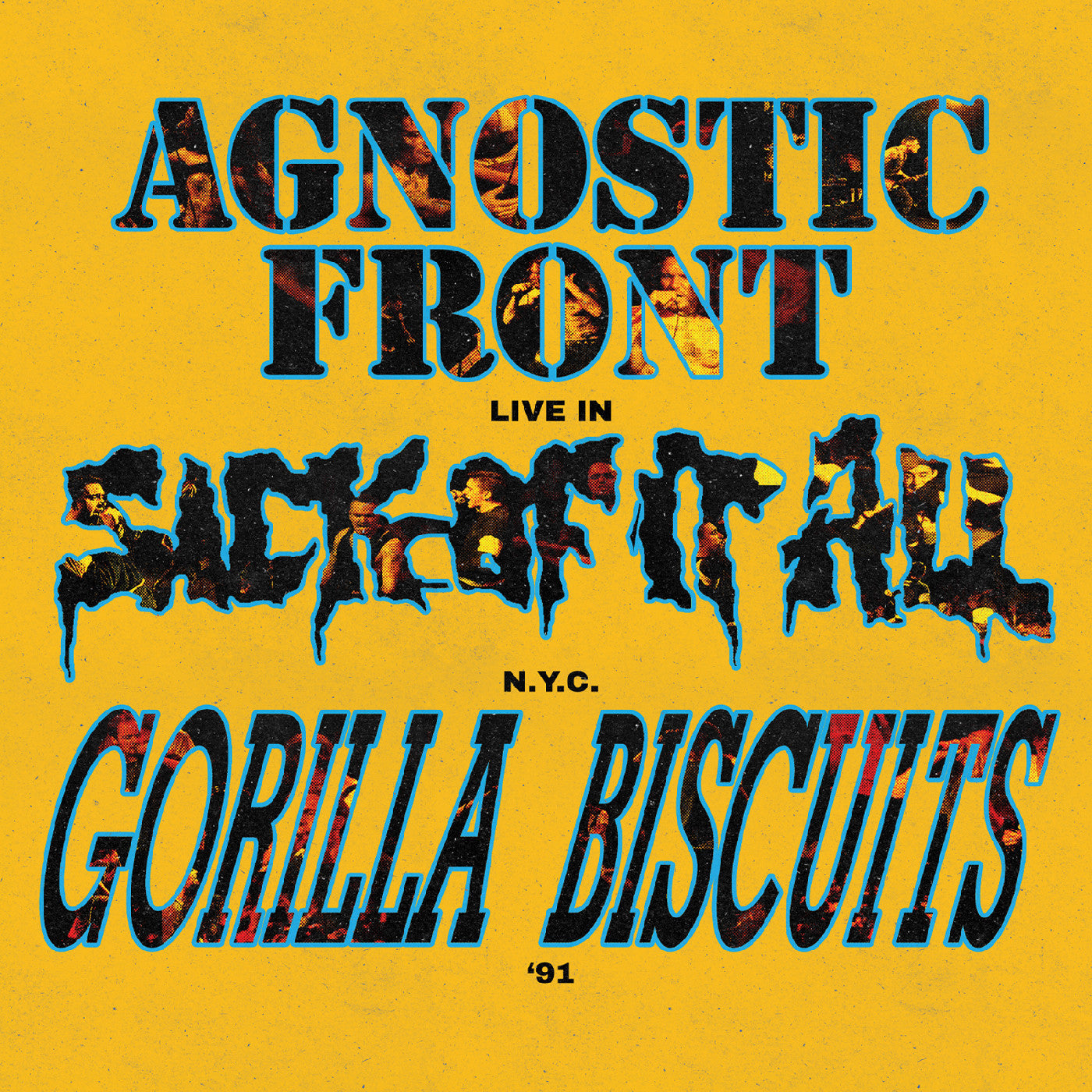 Agnostic Front, Gorilla Biscuits, & Sick Of It All "Live In N.Y.C. '91" LP (Galaxy Color Vinyl)